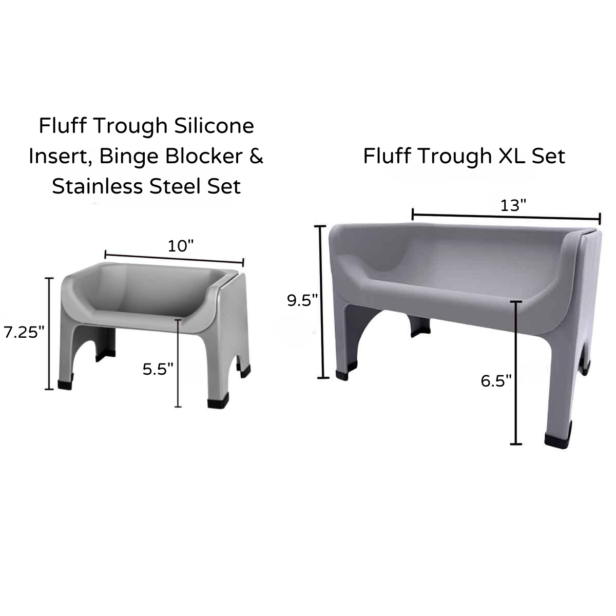 Fluff Trough Silicone Insert Set