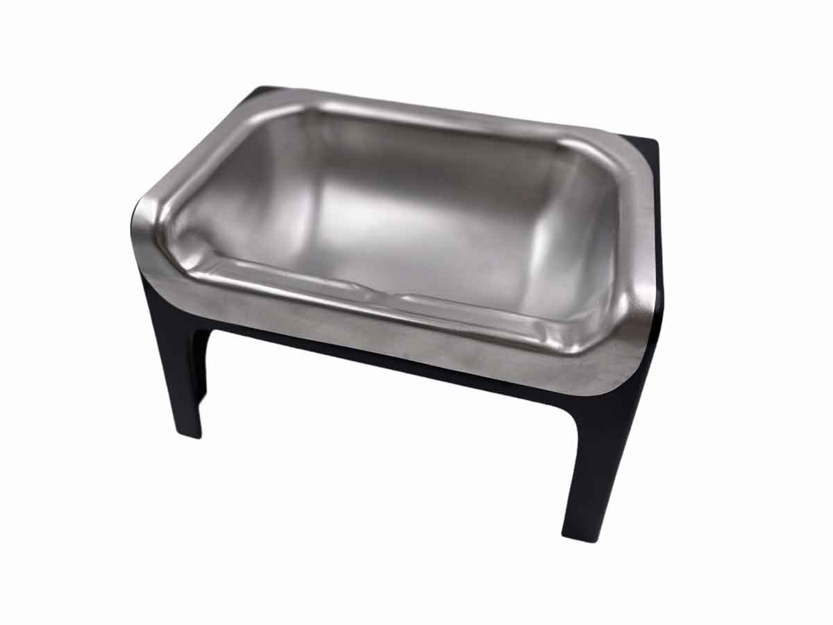 Fluff Trough Stainless Steel Set - Dog Feeding Troughs, Dog Bowls & Accessories