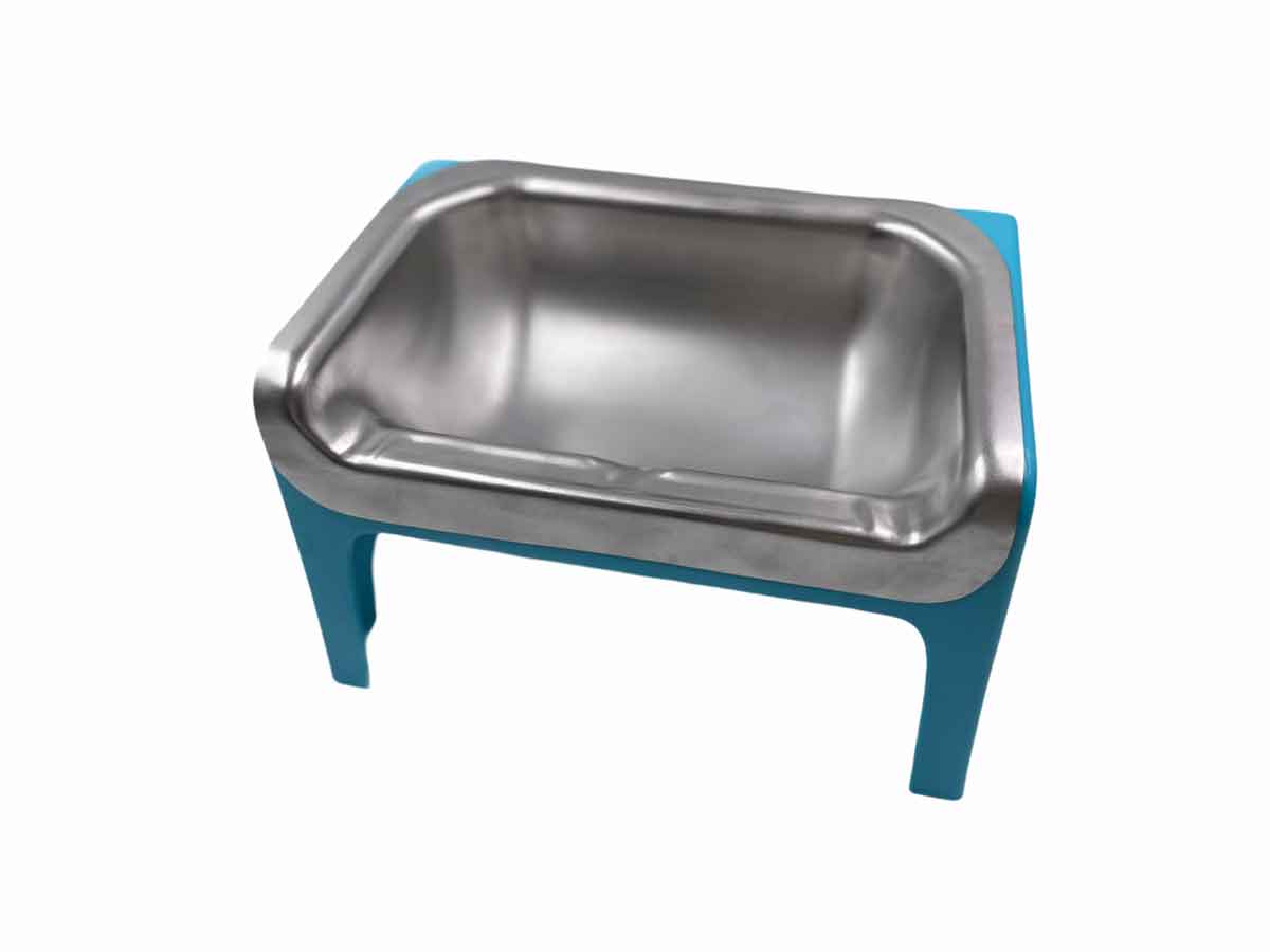 Fluff Trough Stainless Steel Set - Dog Feeding Troughs, Dog Bowls & Accessories