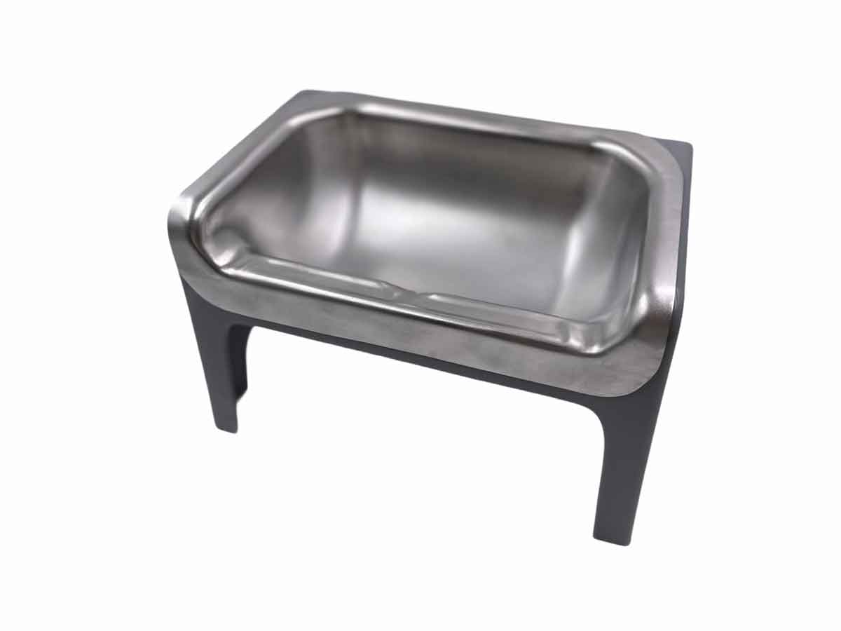 Fluff Trough Stainless Steel Set - Dog Feeding Troughs, Dog Bowls & Accessories